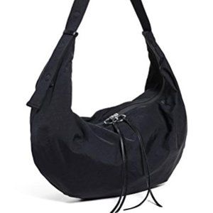 Rebecca Minkoff Black Nylon Hobo Bag